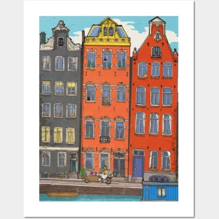 Herengracht Amsterdam City Travel Art Posters and Art